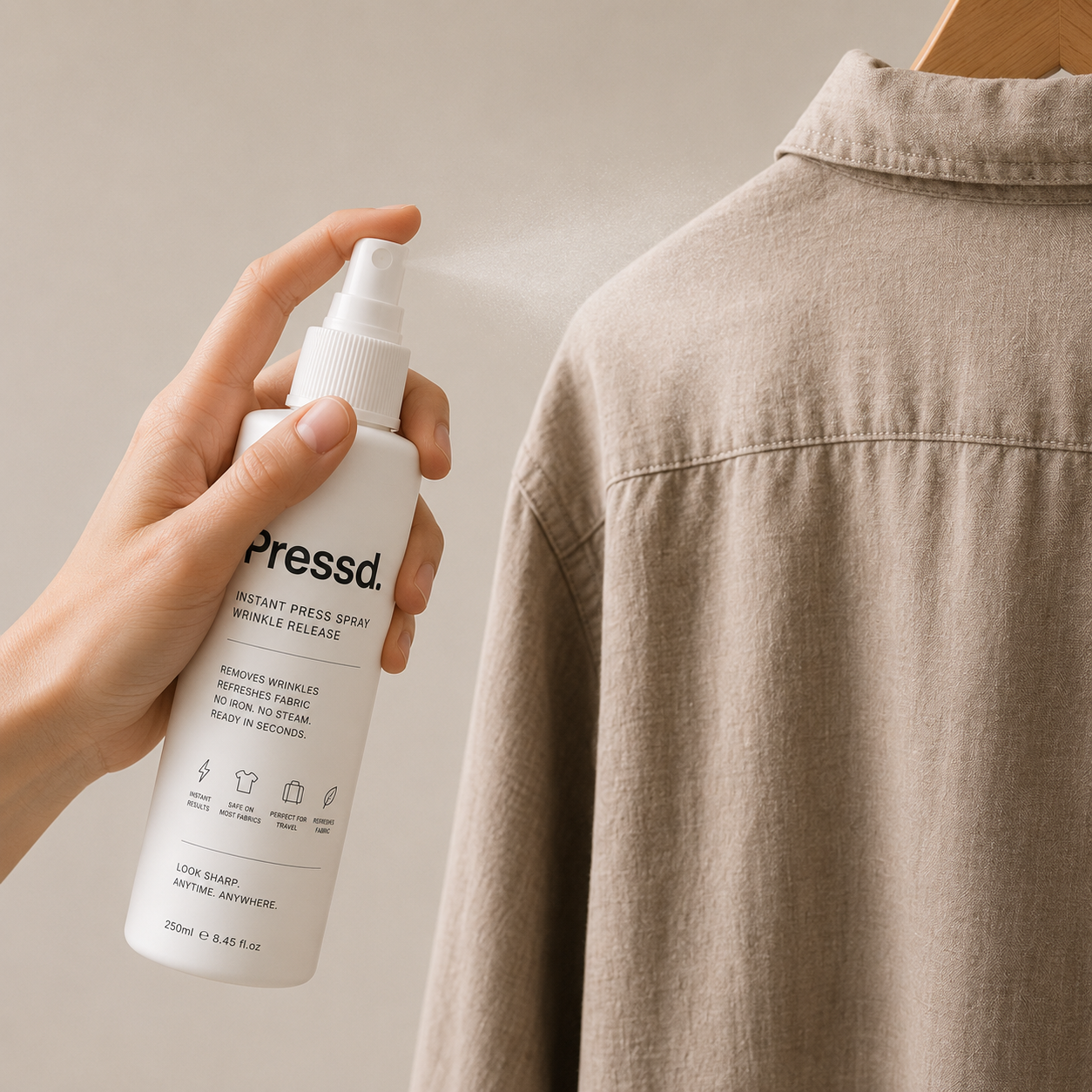 Pressd. Instant Press Spray™